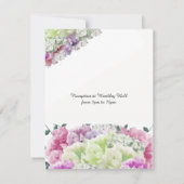 Gemengde Boeket Bloemen Bruiloft Uitnodiging (Achterkant)