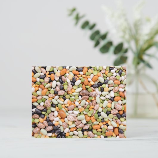 Gemengde bonen briefkaart (Staand voorkant)