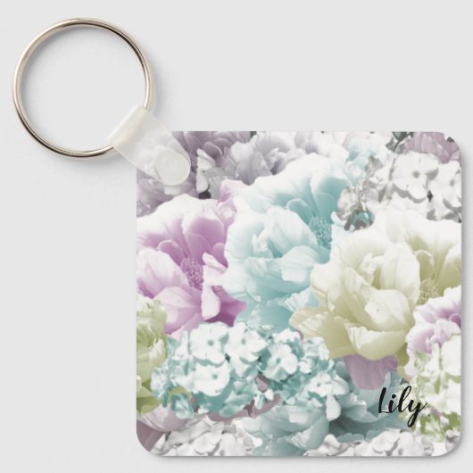 Gemengde Bouquet persoonlijke Bridesmaid-Sleutelha Sleutelhanger (Voorkant)