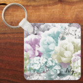 Gemengde Bouquet persoonlijke Bridesmaid-Sleutelha Sleutelhanger (Voorkant)