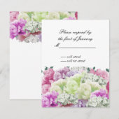 Gemengde Bouquet van Florals Reply Kaart (Voorkant / Achterkant)
