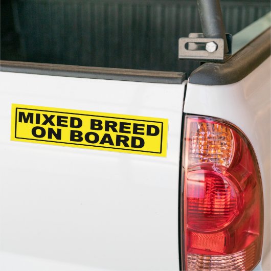 Gemengde Breedte aan boord Bumpersticker (Op Truck)