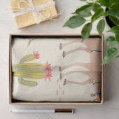 Gemengde cactus en kamelenpatroon tissuepapier (Geschenk)