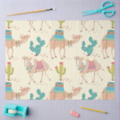 Gemengde cactus en kamelenpatroon tissuepapier (Craft)
