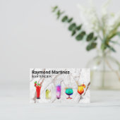 Gemengde cocktail Drinken | Marmer | barman Visitekaartje (Staand voorkant)