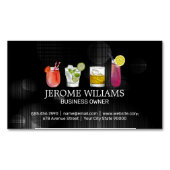 Gemengde cocktail Drinken | Mixologie Bartend Magnetisch Visitekaartje (Voorkant)