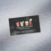 Gemengde cocktail Drinken | Mixologie Bartend Magnetisch Visitekaartje (Voorbeeld)