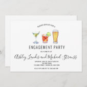 Gemengde Cocktail-Drinken Uitnodiging van de Parti (Voorkant / Achterkant)