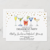 Gemengde Cocktail-Drinken Uitnodiging van de Parti (Voorkant / Achterkant)