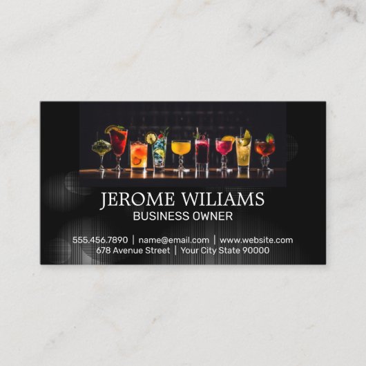 Gemengde Cocktaildranken | Restaurant Visitekaartje (Voorkant)