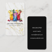 Gemengde cocktails / Barkeeper / Restaurant Visitekaartje (Voorkant / Achterkant)