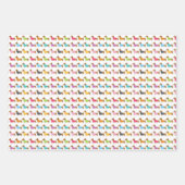 Gemengde Dachshund Wrapping Papier Blad Sets Inpakpapier Vel (Voorkant)