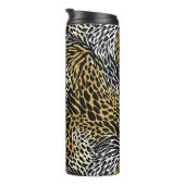 Gemengde dierenprint Zebra Leopard Tiger Gemengde  Thermosbeker (Geroteerd rechts)