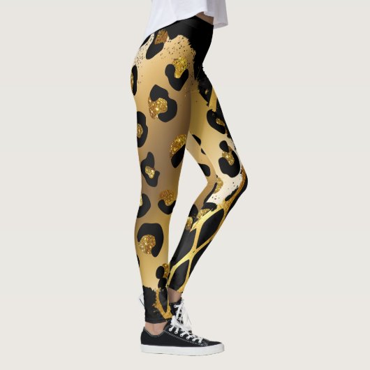 Gemengde dierlijke afdrukken leggings (Rechts)