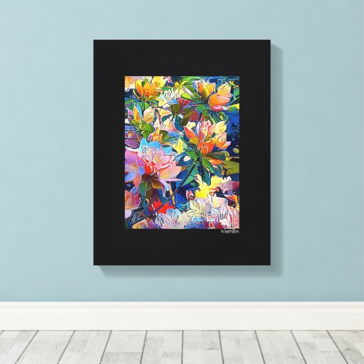 Gemengde Digitale Media Zwart Verpakte Canvaskunst Canvas Afdruk (Insitu (Houten vloer))