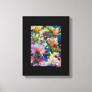 Gemengde Digitale Media Zwart Verpakte Canvaskunst Canvas Afdruk
