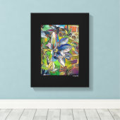 Gemengde Digitale Media Zwart Verpakte Canvaskunst Canvas Afdruk (Insitu (Houten vloer))