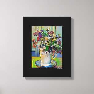 Gemengde Digitale Media Zwart Verpakte Canvaskunst Canvas Afdruk