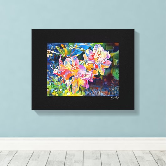 Gemengde Digitale Media Zwart Verpakte Canvaskunst Canvas Afdruk (Insitu (Houten vloer))