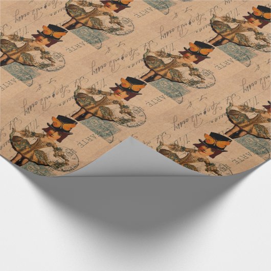 Gemengde digitale multimedia Doll-kunst Cadeaupapier (Hoek)