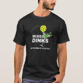 Gemengde Dinks Pickleball Martini T-shirt (Voorkant)