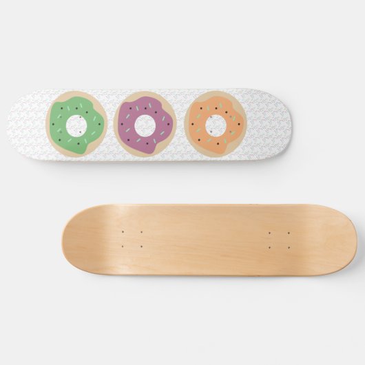 Gemengde Donuts Patroonnaam Sprinkles Skateboard (Horizontaal)