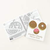 Gemengde donuts Sweets Roze Notitieboek om voedsel (Binnen)