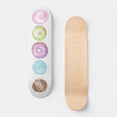 Gemengde Donuts Waterverf Naam Sprinkels Skateboar Persoonlijk Skateboard (Voorkant)