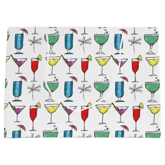 Gemengde Drink Cocktail Gift Bag Groot Cadeauzakje (Voorkant)
