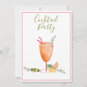 Gemengde Drink en beetwortelcocktail Kaart (Voorkant)