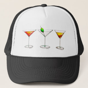 Gemengde Drinken Cocktails Martini Manhattan Cosmo Trucker Pet
