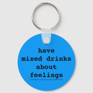 Gemengde Drinken Logo blauw Sleutelhanger