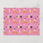 Gemengde Drinken Roze Briefkaart (Voorkant)