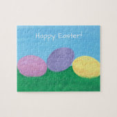 Gemengde eieren in gras Happy Easter Puzzles Legpuzzel (Horizontaal)