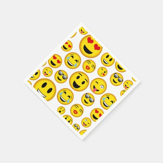 Gemengde Emoji-patroonservetten Servet (Hoek)