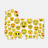 Gemengde emoji-patroonspeeldoos bedankdoosjes (Uitgevouwen)