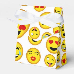Gemengde emoji-patroonspeeldoos bedankdoosjes