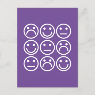 Gemengde emoties briefkaart