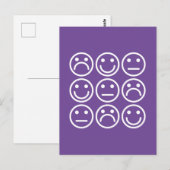 Gemengde emoties briefkaart (Voorkant / Achterkant)