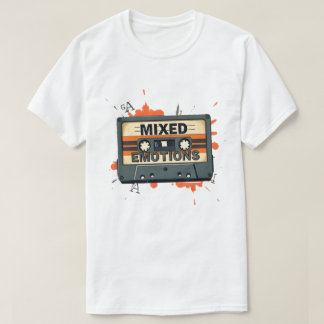 Gemengde emoties cassette T-shirt