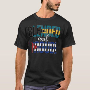 Gemengde en trotse nationaliteit half Bahamaanse h T-shirt