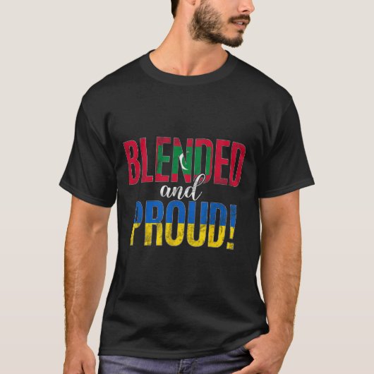 Gemengde en trotse nationaliteit half Moldavisch h T-shirt (Voorkant)
