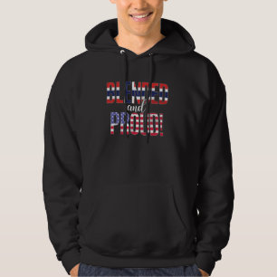 Gemengde en trotse nationaliteit half Noorse helft Hoodie