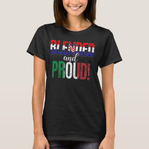 gemengde en trotse nationaliteit helft kroatische t-shirt
