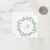 'Gemengde Eucalyptus lekt de grote' Waterverf Notitiekaartje (Voorkant / Achterkant in situ)