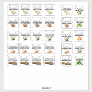 Gemengde extract smaken Set 1 Sticker