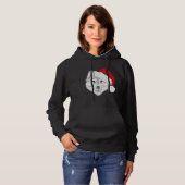 Gemengde Eyes Santa Husky Hoodie (Voorkant volledig)