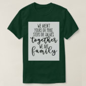 gemengde familieliefde t-shirt (Design voorkant)