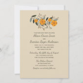 Gemengde families Beige Floral Wedding Kaart (Voorkant)