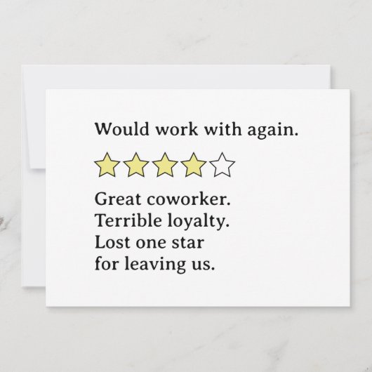 Gemengde feedback van collega's - Sterke punten en Kaart (Voorkant)